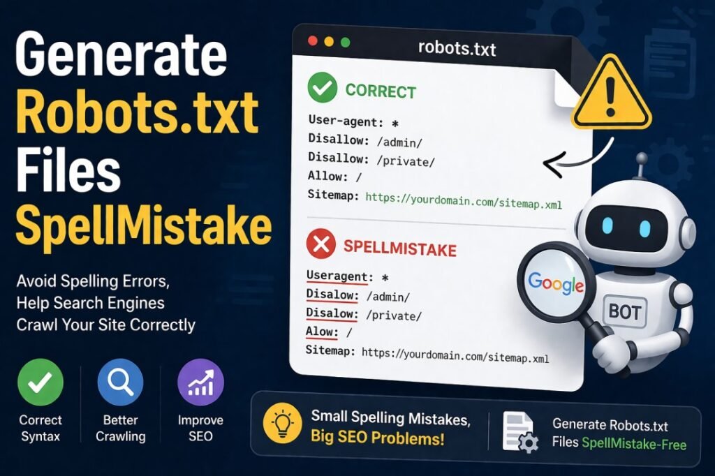 Generate Robots.txt Files SpellMistake